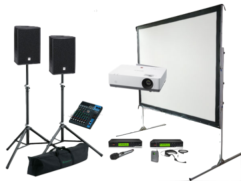 PACK PROJECCIÓ PRO - Pantalla + Projector + so