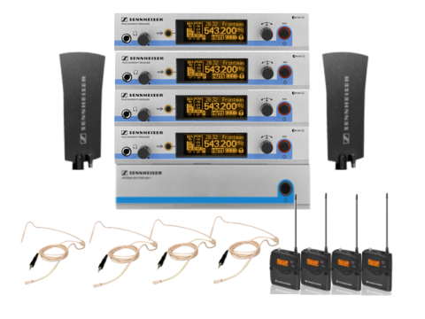 rack 4: SENNHEISER EW 500-935 G3 / HS2