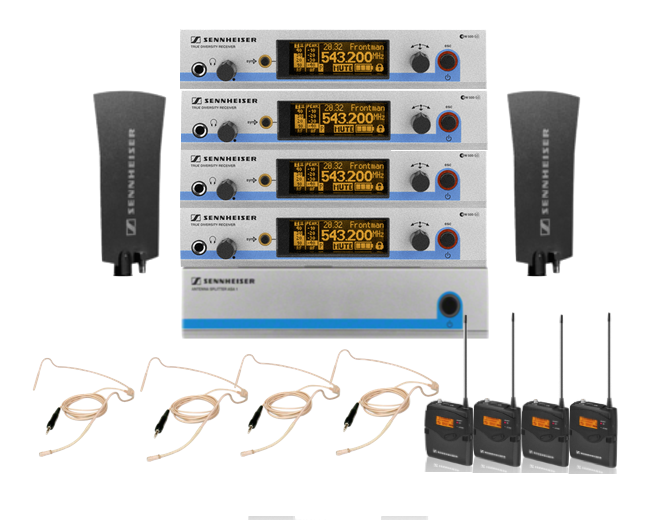 rack 4: SENNHEISER EW 500-935 G3 / HS2
